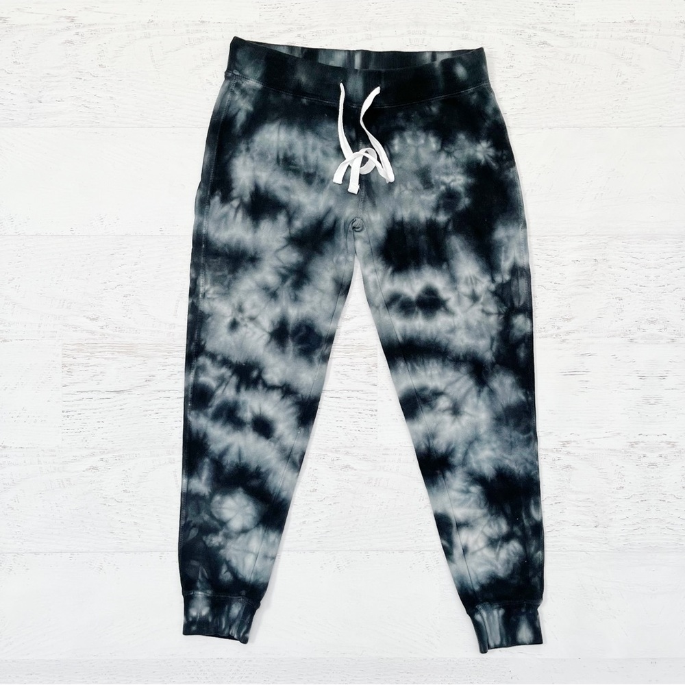 NWT Chic 2 Chic Black and White Girls Tie Dye Joggers Sweatpants Size XL 14